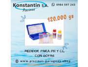 Medidor para Ph y Cloro con gotas
