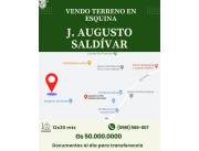 Dueño vente terreno J.Augusto Saldivar