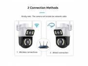 Cámara Doble Lente Hiseeu 8Mpx IP66 HD