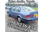 TITULAR VENDE TOYOTA CORSA 99, ÚNICO DUEÑO. DOCUMENTOS A TRANSFERIR.-