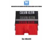 CONJUNTO DE BOXERS CALVIN KLEIN NB3611 907 3 PIEZAS