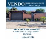 LAMBARE EN PB: IDEAL P/ ADULTOS MAYORES, 3 DORMIT, ESCRIT, QUINCHO, PARRILLA, 180.000 USD.
