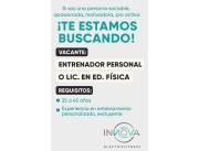 Entrenador Personal o Profesor de Educación Física