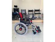 Silla de Ruedas Motorizada Eléctrica Roja