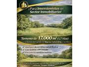 TERRENO DE 17.000 M2. EN LA CIUDAD DE NUEVA COLOMBIA