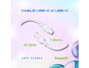 Cable usb C a usb C