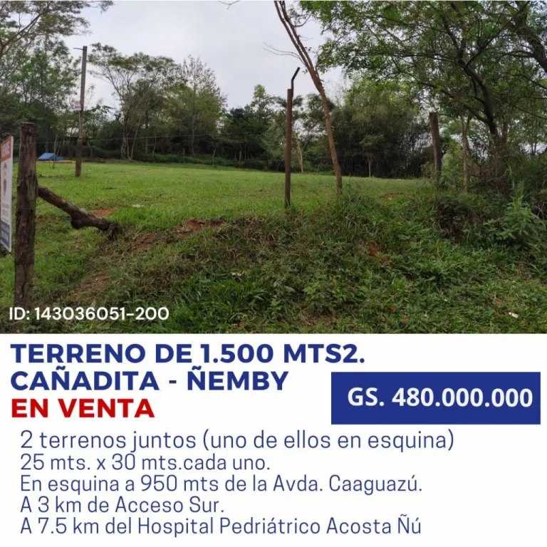 VENDO AMPLIO TERRENO EN ÑEMBY CAÑADITA — foto 2