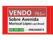 Vendo 761 M² Sobre Avenida Mcal. López Casi Brasil En área Central