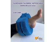 ALMOHADA TALONERA ANTIESCARAS SEMICIRCULO AZUL