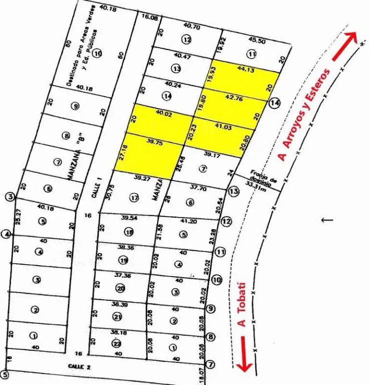 TOBATI, ARROYOS Y ESTEROS: 4.300 M2 IDEAL P GRANDES EMPRENDIMIENTOS COMERCIALES, ETC. — foto 3