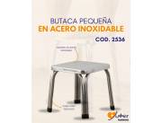 BUTACA PEQUENA EN ACERO NOXIDABLE
