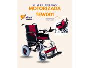 SILLA DE RUEDAS MOTORIZADA ROJA