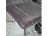 Vendo banqueta de estructura cromada y tapizado de cuerina con regulador de altura MecaL