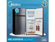 HELADERA MIDEA 300 LITROS COLOR NEGRO !! NUEVOS CON 2 AÑOS DE GARANTIA ! HACEMOS DELIVERY