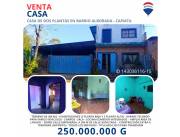 VENTA- TERRENO 366.75- CASA EN CAPIATÁ, B° ALBORADA RUTA 2 EX KM 24