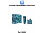 KIT PERFUME VERSACE EROS EAU DE PARFUM 3 PIEZAS