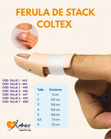 Salud y belleza - Ferula para dedo coltex talle 3
