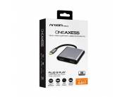 ADAPTADOR ARGOMTECH ARG-UB-0182 HDMI DUAL 4 EN 1 USB TIPO C