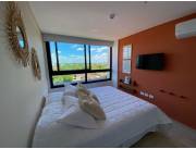 Se alquila departamento amoblado zona Tte Garay y Lilio