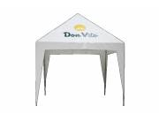 Toldo con estructuras en hierro