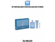 KIT PERFUME JIMMY CHOO MAN AQUA EDT 3 PIEZAS