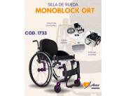 SILLA DE RUEDAS MONOBLOCK