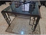 Mesa de living artesanal