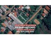 OPORTUNIDAD DE INVERSIÓN – TERRENO EN SAN ANTONIO