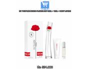 KIT PERFUME KENZO FLOWER EDP 50ML + 10ML + BODY LOTION