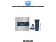 KIT PERFUME ABERCROMBIE & FITCH 100% PASSION EDT 100ML + 15ML + BODY LOTION