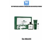 KIT PERFUME LACOSTE L´HOMME EAU DE PARFUM 3 PIEZAS