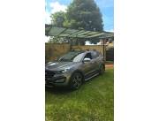 HYUNDAI SANTA FE FULL año 2015,DIESEL 2.2, AUTOMATICA, color Gris,