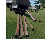 Quebracho Colorado .Proveduría de Postes de 5,00 mts de Largo., puesto en obra en todo el