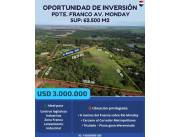 Oportunidad de inversión sobre la Av. Monday, Pdte. Franco
