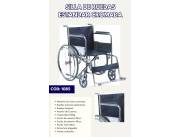 SILLA DE RUEDAS ESTANDAR CROMADA
