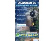 Servicio de Alquiler Ventiladores industriales y Hidroventiladores