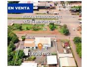 VENDO PROPIEDAD EN MINGA GUAZU DE 1.638 M2