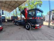 SCANIA P124 2007 CON GRUA PALFINGER PK 35OOO