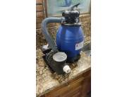 Vendo filtro de arena con bomba 1/3 hp para piscina