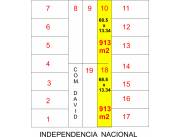 Liquido 2 terrenos en J.Juan Manuel Frutos sobre la ruta en el entro de la ciudad.