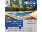 VENDO CASA EN SAN BERNARDINO UBICADA EN ESQUINA - ZONA SUPERSEIS !!!..