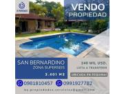 📍VENDO PROPIEDAD EN SAN BERNARDINO UBICADA EN ESQUINA - ZONA SUPERSEIS!!!..