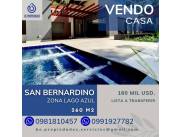 📍VENDO CASA EN SAN BERNARDINO - ZONA LAGO AZÚL!!!..