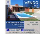 📍VENDO CASA EN SAN BERNARDINO!!!.. ZONA EL CORTIJO!!..