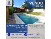 📍VENDO CASA EN SAN BERNARDINO - BARRIO COLÓN !!!..