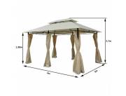 GAZEBO TIPO PERGOLA ROMANA PRECIO ESPECIAL TEMPORADA VERANO