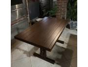 Mesa de algarrobo maciza 1,40 x 80 y tapa de madera