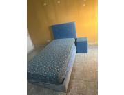 Cama 1 plaza con mesita