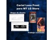 Diseño de cartelería y letras corpóreas