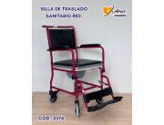 SILLA DE TRASLADO SANITARIO RED